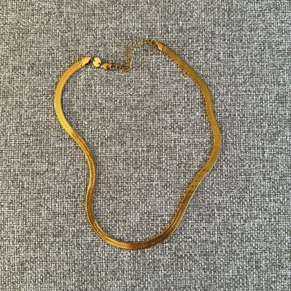 NWT Jennifer Zeuner Karli Necklace Gold Plated